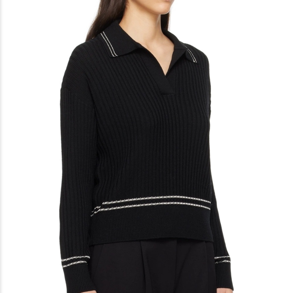 Rag and Bone black polo sweater